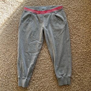 Lululemon Athletica Gray Joggers with Pink Trim